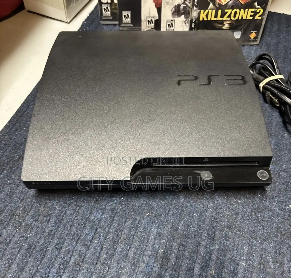 Sony Playstation 3 Slim Model Console 250gb Controller Cords 15 Games