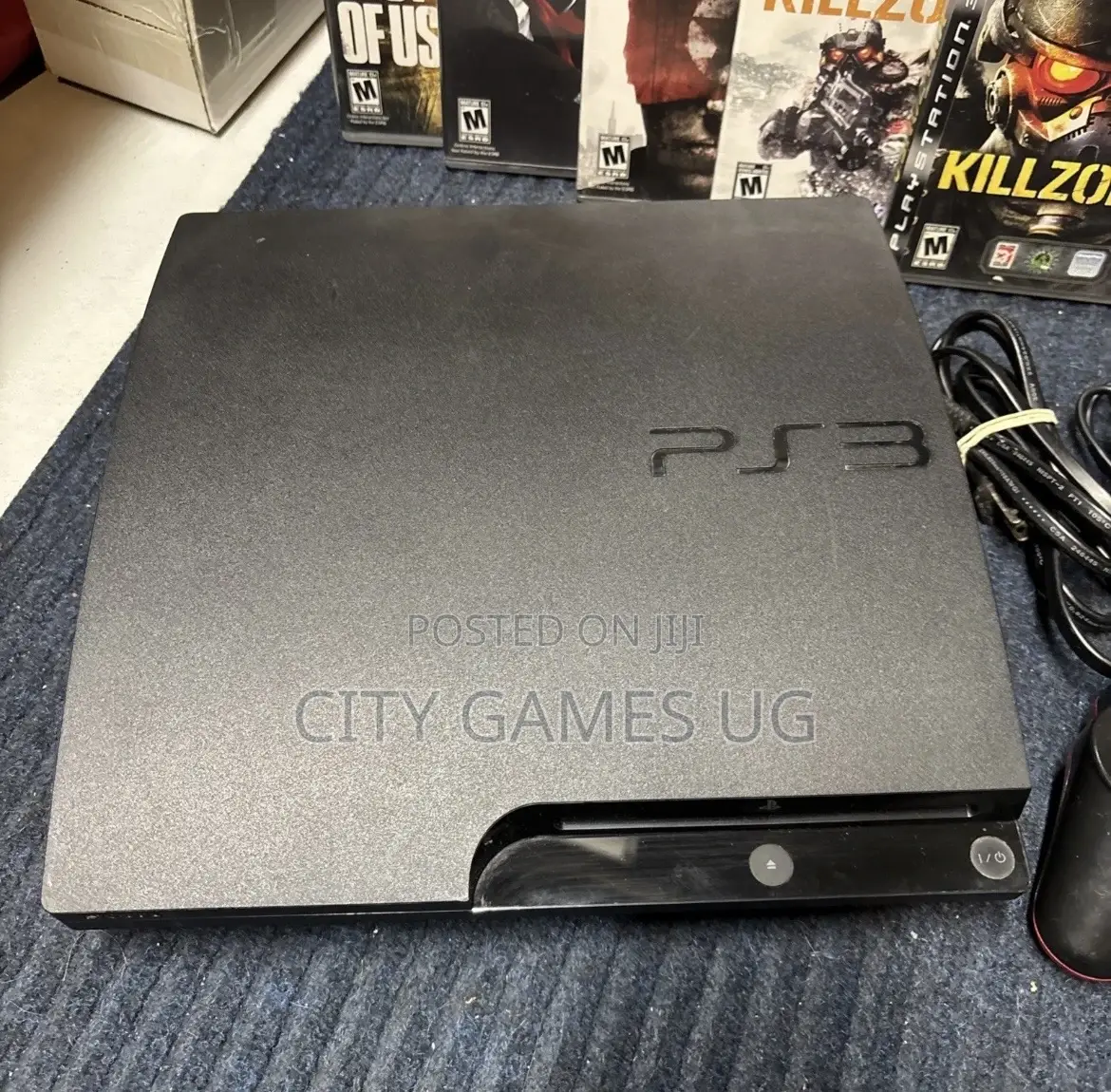 Sony Playstation 3 Slim Model Console 250gb Controller Cords 15 Games