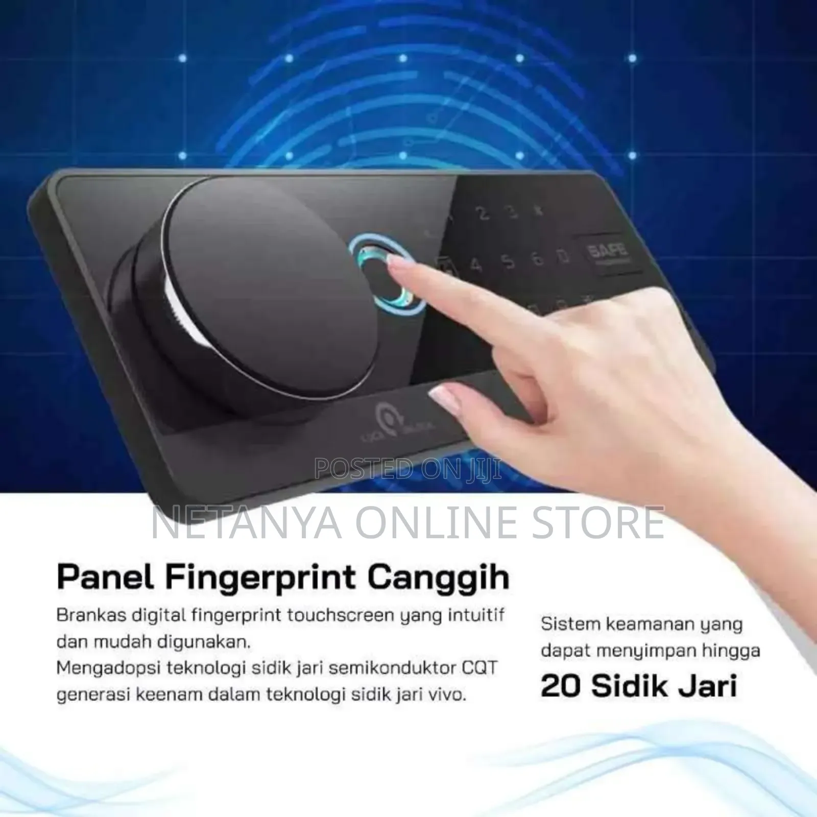 Stainless Steel Digital Fingerprint Safe Box