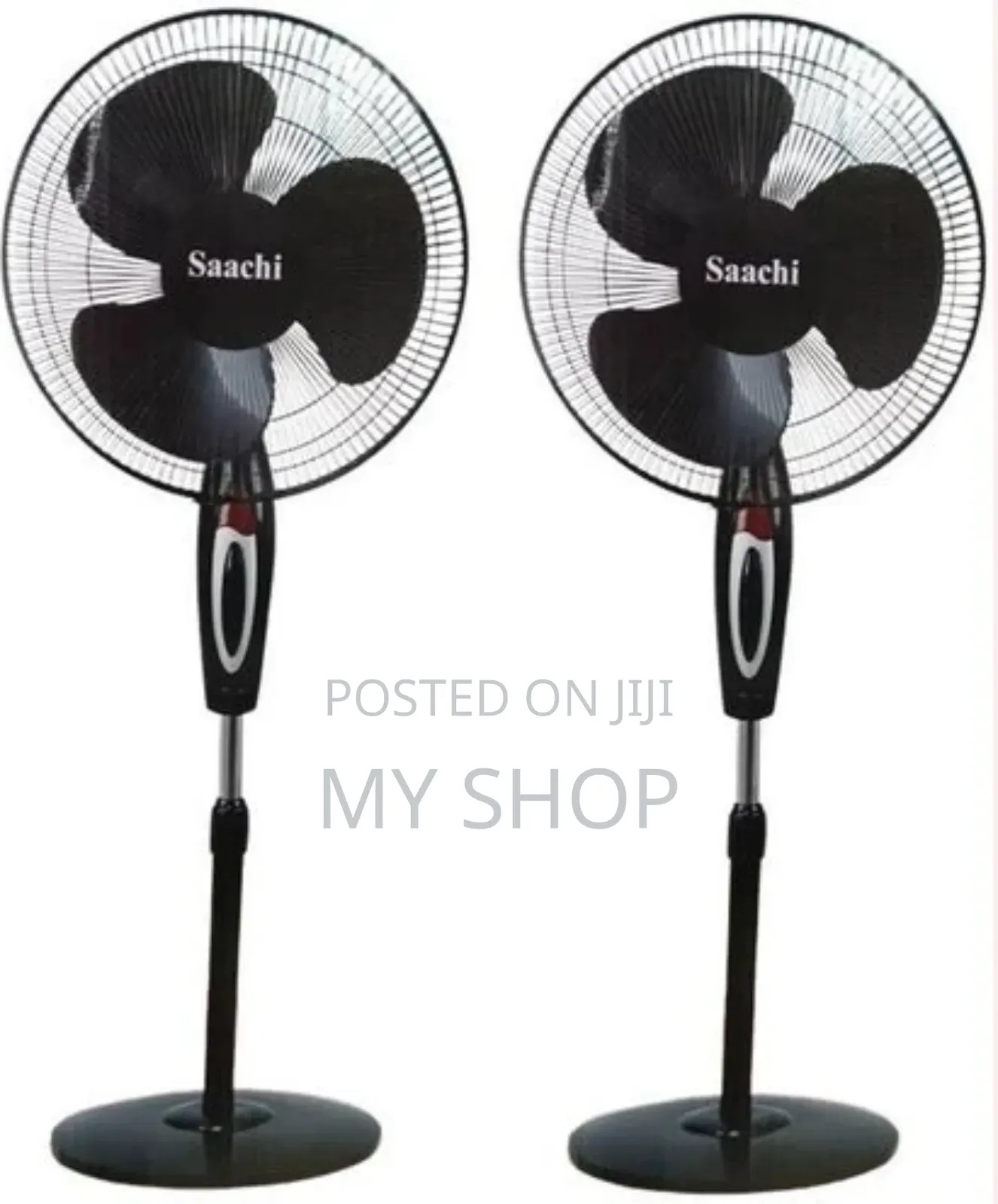 Saachi 2 Quality Stand Fans With 3 Speeds and a Powerful Motor