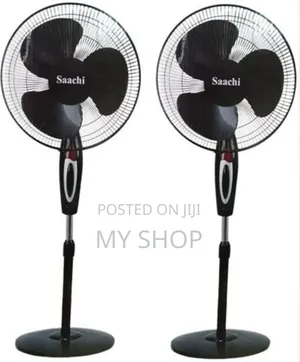 Saachi 2 Quality Stand Fans With 3 Speeds and a Powerful Motor
