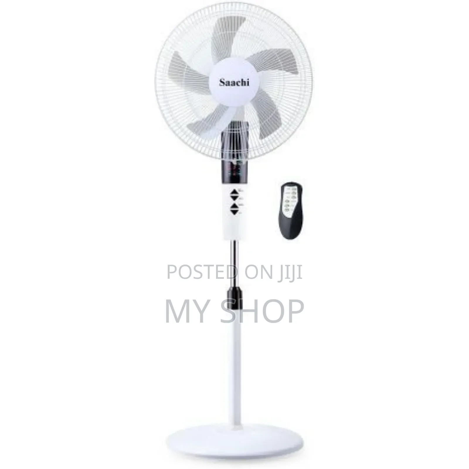 Saachi 16 Inch Stand Fan With Remote Control, 3 Speed, 3 Wind Modes