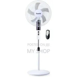 Saachi 16 Inch Stand Fan With Remote Control, 3 Speed, 3 Wind Modes