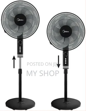 Midea 16 Inch Stand Fan, 3 Speed Settings, 50w, 2hr Timer