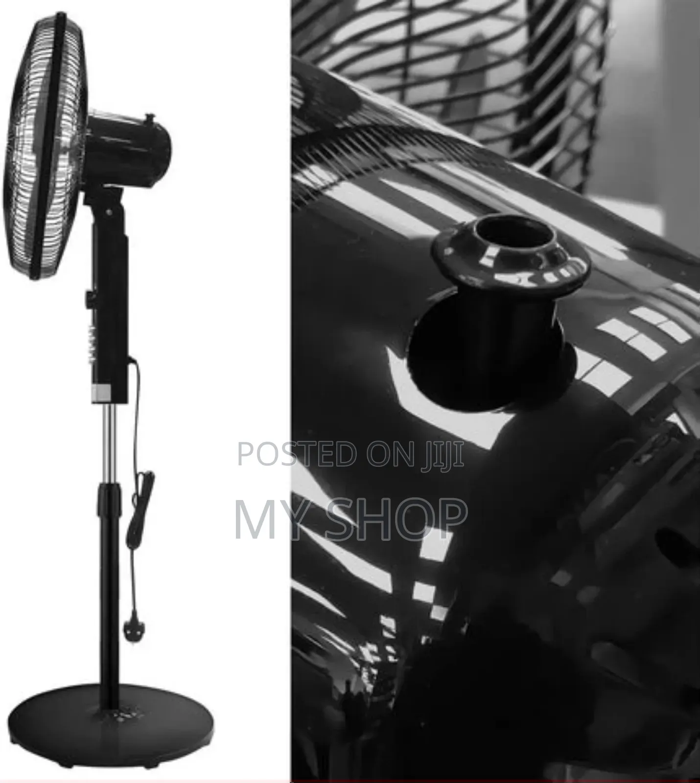 Midea 16 Inch Stand Fan, 3 Speed Settings, 50w, 2hr Timer