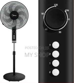 Midea 16 Inch Stand Fan, 3 Speed Settings, 50w, 2hr Timer