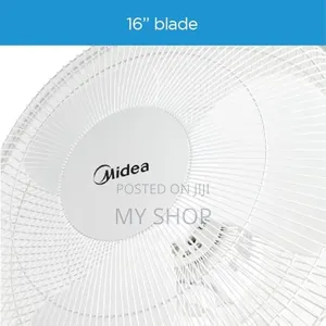 Midea 16-Inch Wall Fan With Remote, White Fw407jr