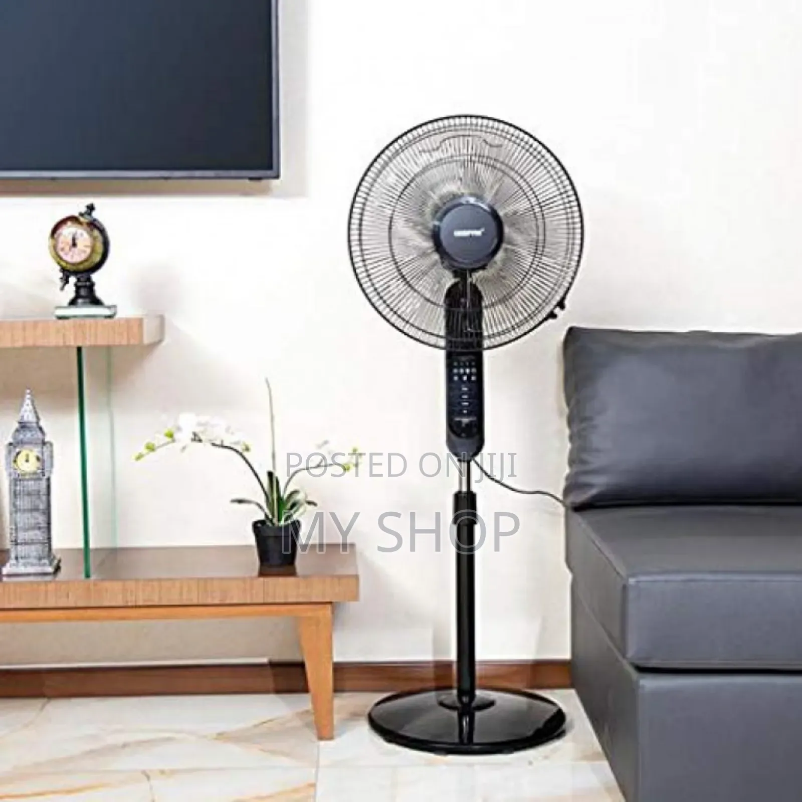 Geepas 16-Inch Stand Fan W/ Remote, 3 Speed