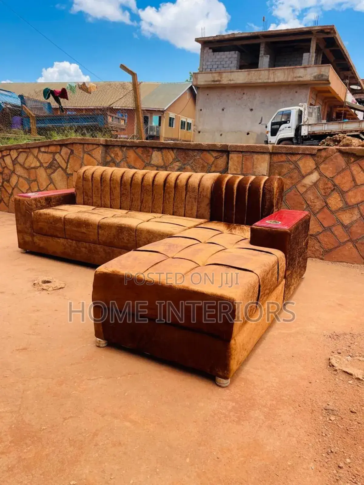 Brown Coloured Sofa Set of Six Seater