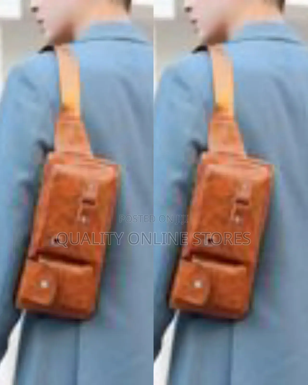 Leather Fanny Pack for Men and Women, Hip Waist Bag for Hiking Running