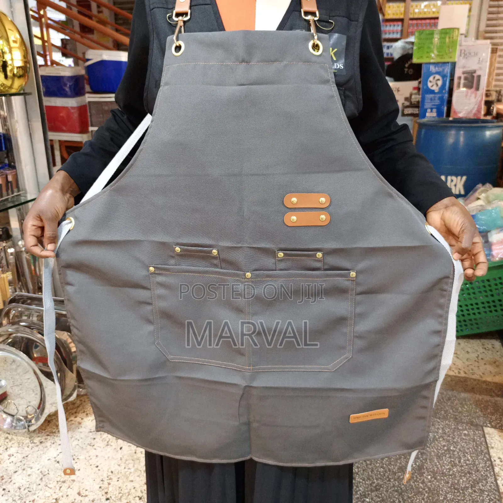 Kitchen Apron With Front Pockets