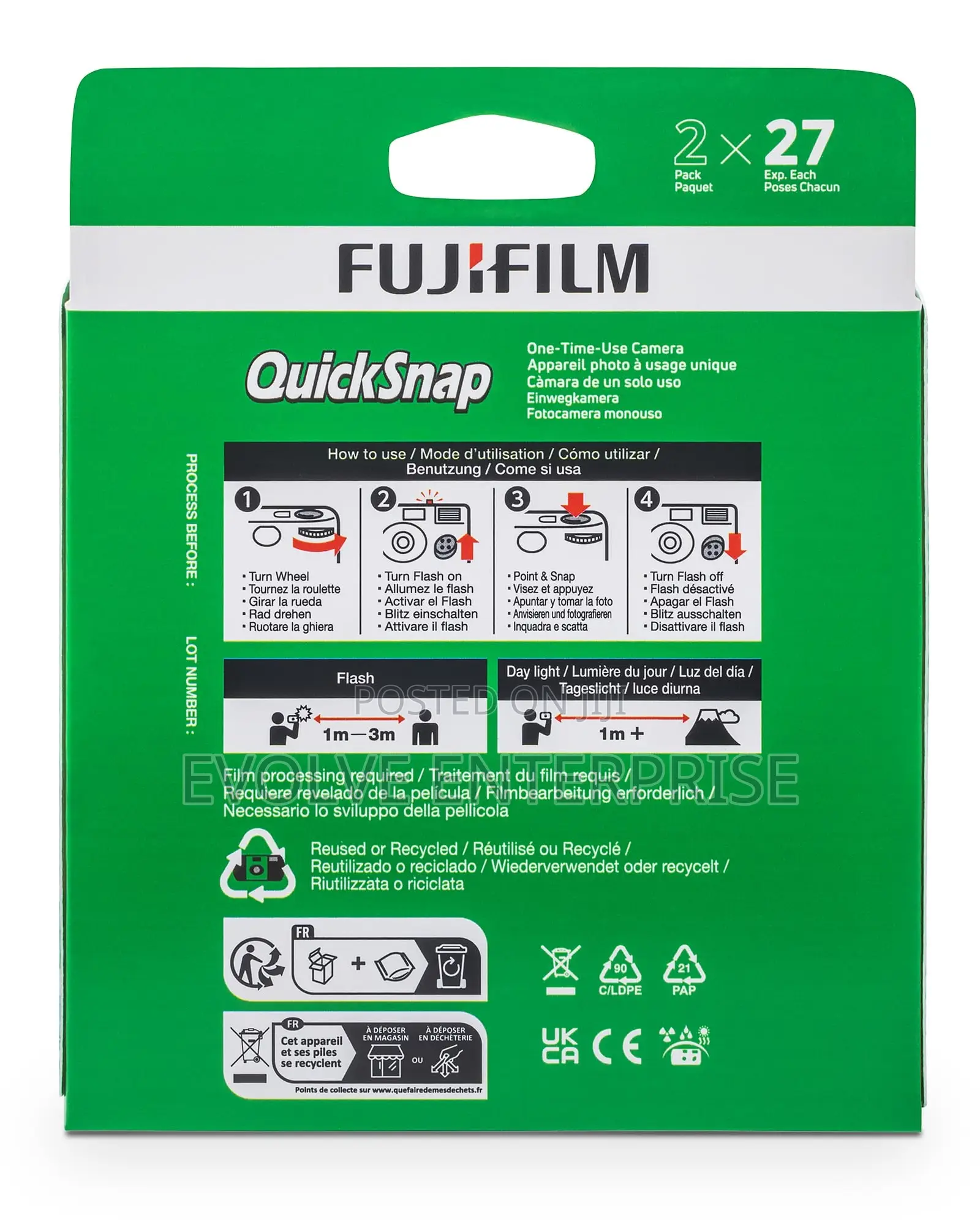 Fujifilm Quicksnap Flash 400 One-Time-Use Camera