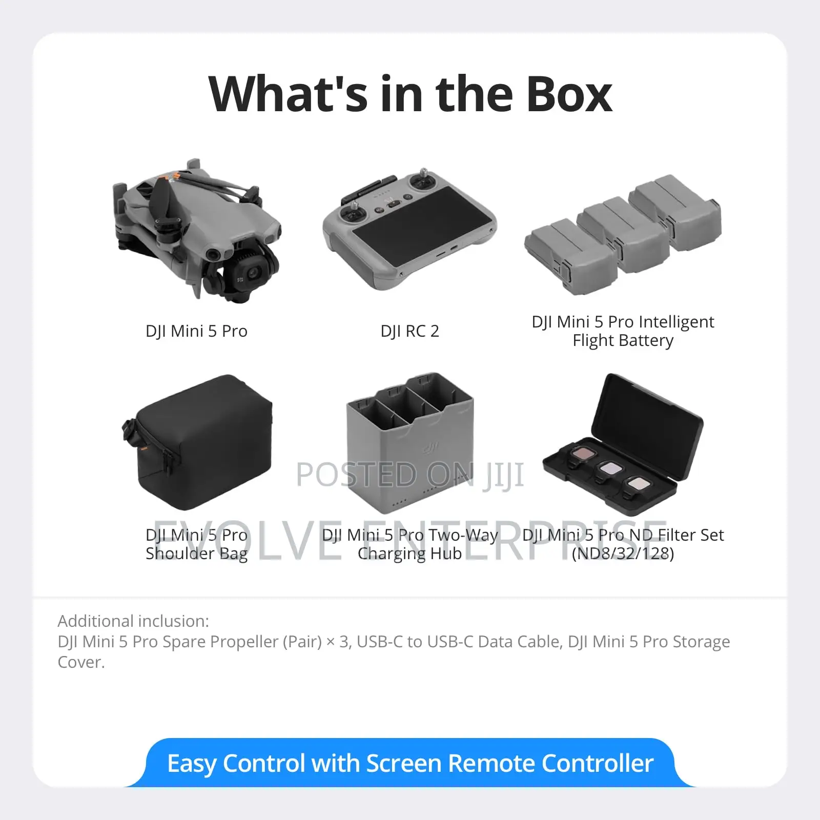Djimini 5 Pro Fly More Combo With Dji Rc 2, Drone With Camera