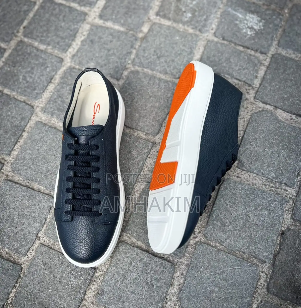 Classic Men's Santoni Sneakers In Stock