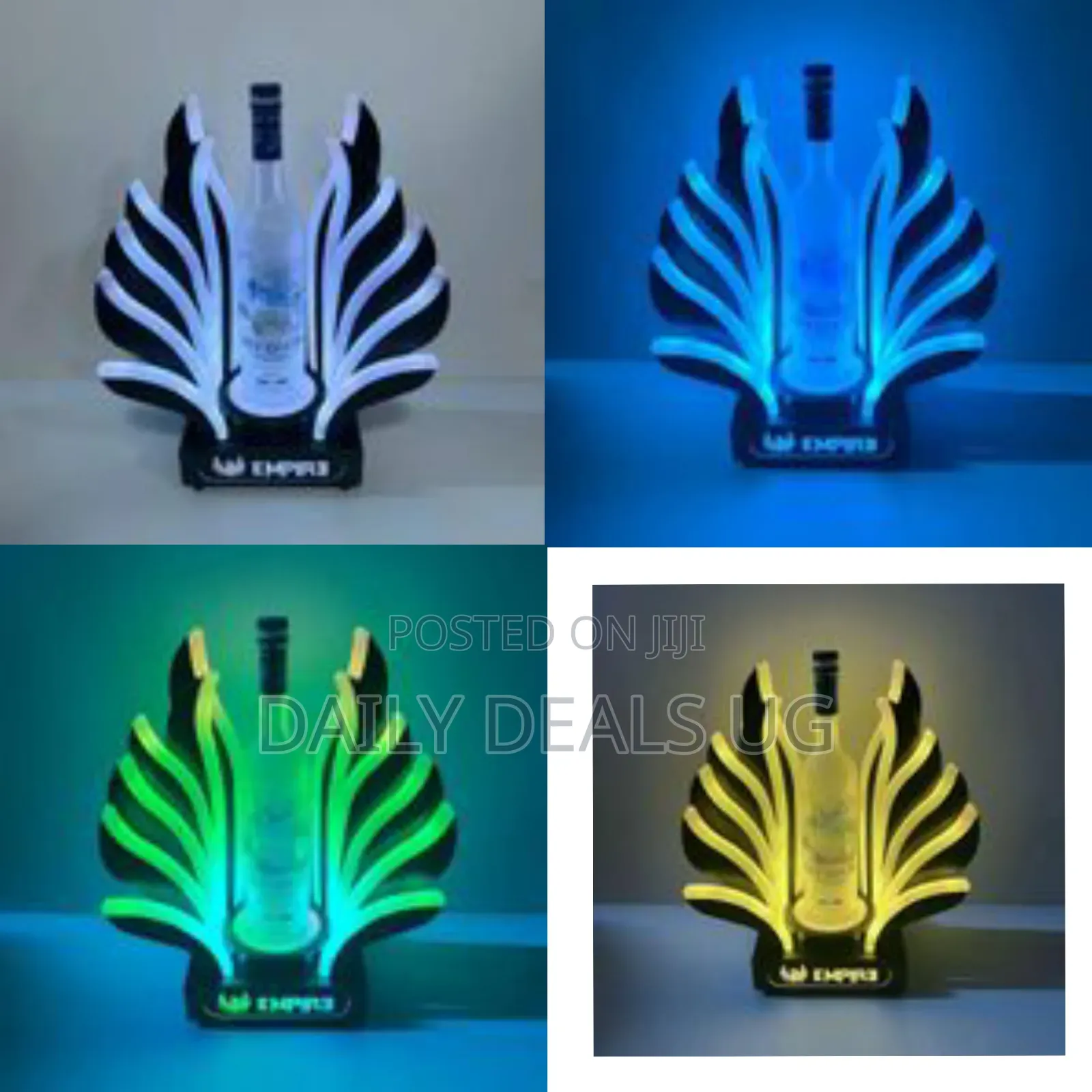 Nightclub Bar Custom Logo Acrylic Peahen Coral Carrier Glorifier