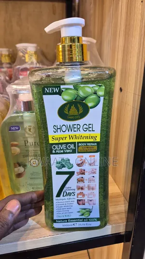 Tree City Super Whitening Shower Gel With Olive Oil Aloe Vera.