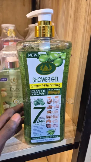 Tree City Super Whitening Shower Gel With Olive Oil Aloe Vera.