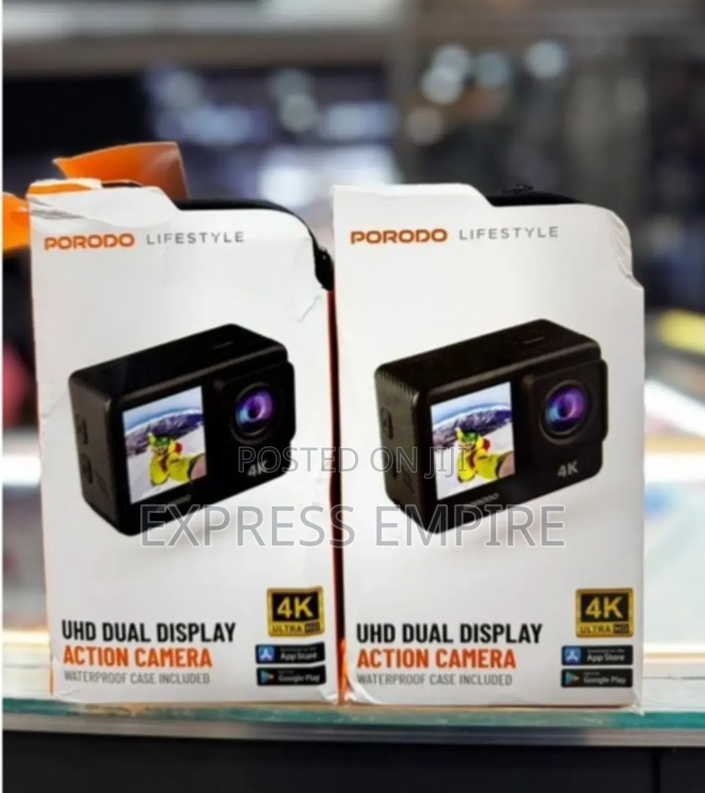 Porodo Uhd Dual Display Action Camera