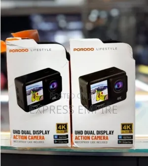 Porodo Uhd Dual Display Action Camera