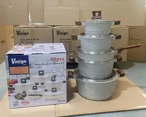 Nano Granite 10pcs Cookware Set Vm-1088