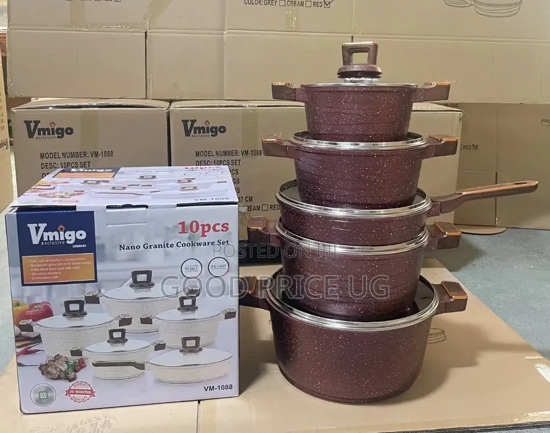 Nano Granite 10pcs Cookware Set Vm-1088