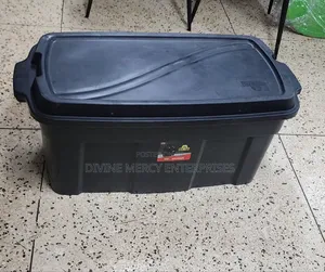 Big 150litres Plastic Storege Box Black