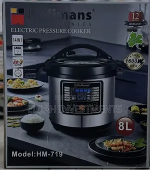 Hoffmans 8l / 8 L Iters Electric Multifunction Pressure Cooker