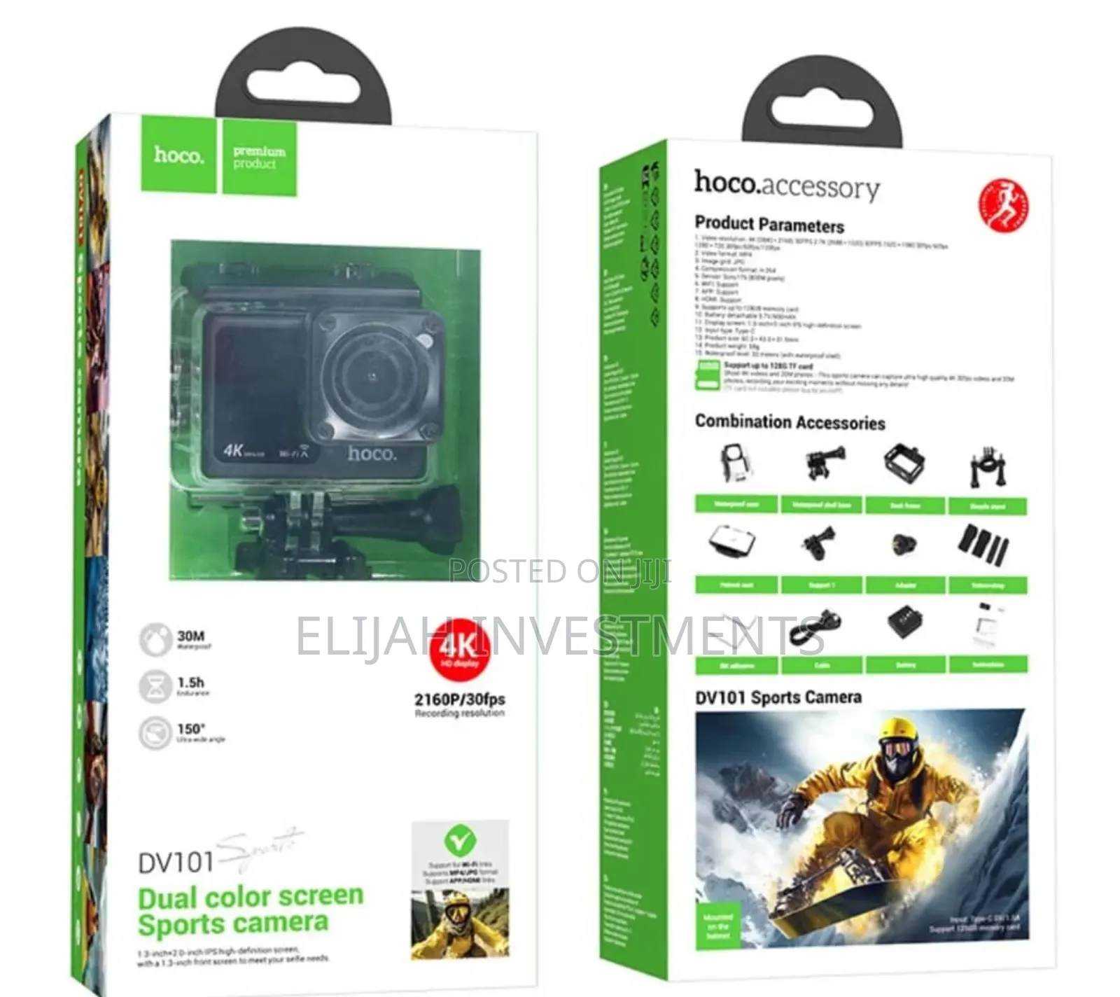 Hoco Dv101 Dual Color Screen Sports Camera