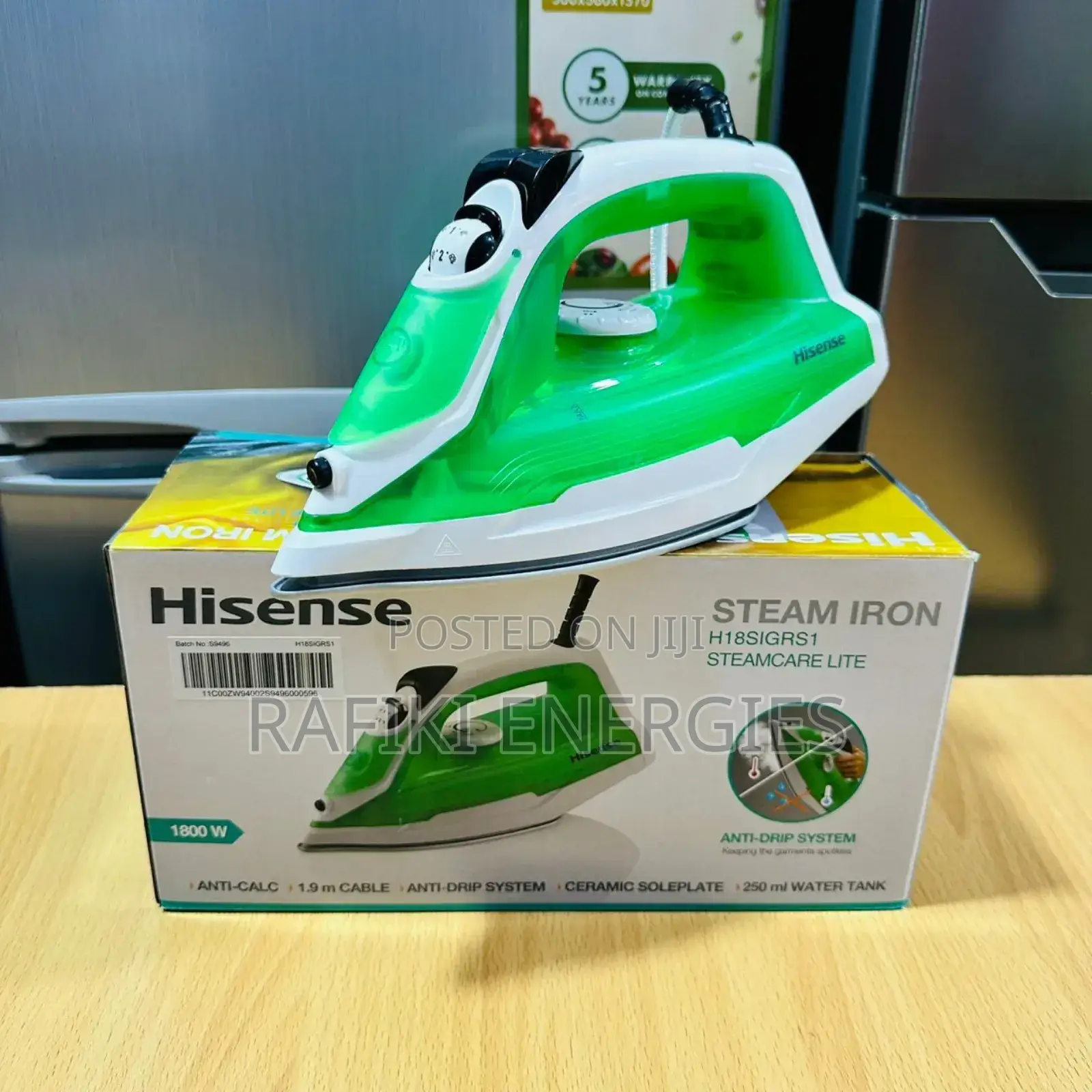 Hisense 1800w Steam Iron (Hisense Steam Iron)