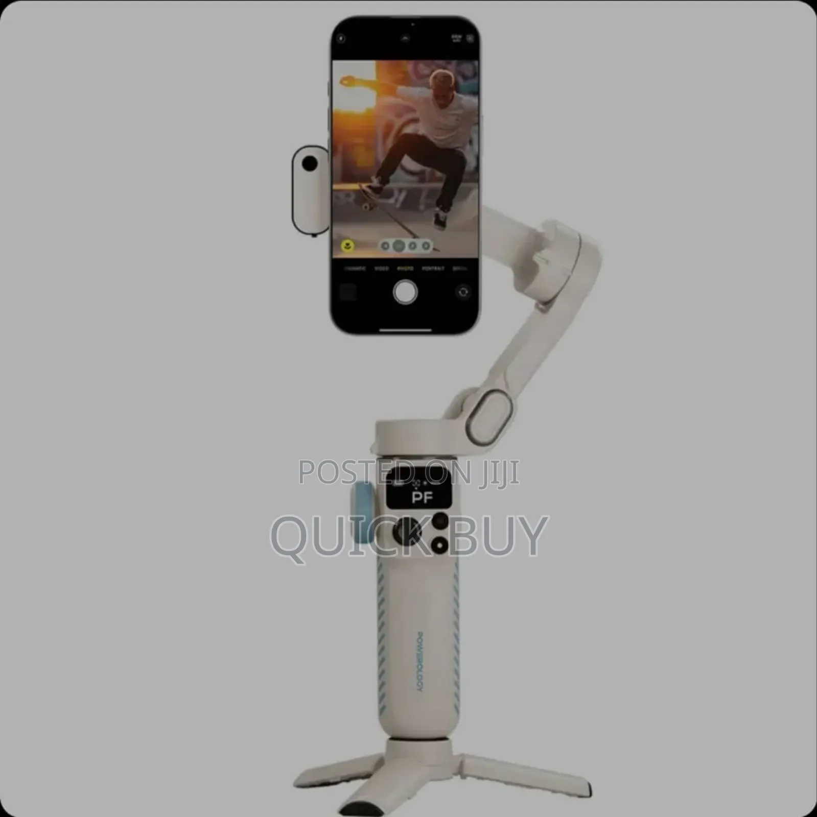 Powerology 3-Axis Magnetic Phone Gimbal With Smart Gesture Control