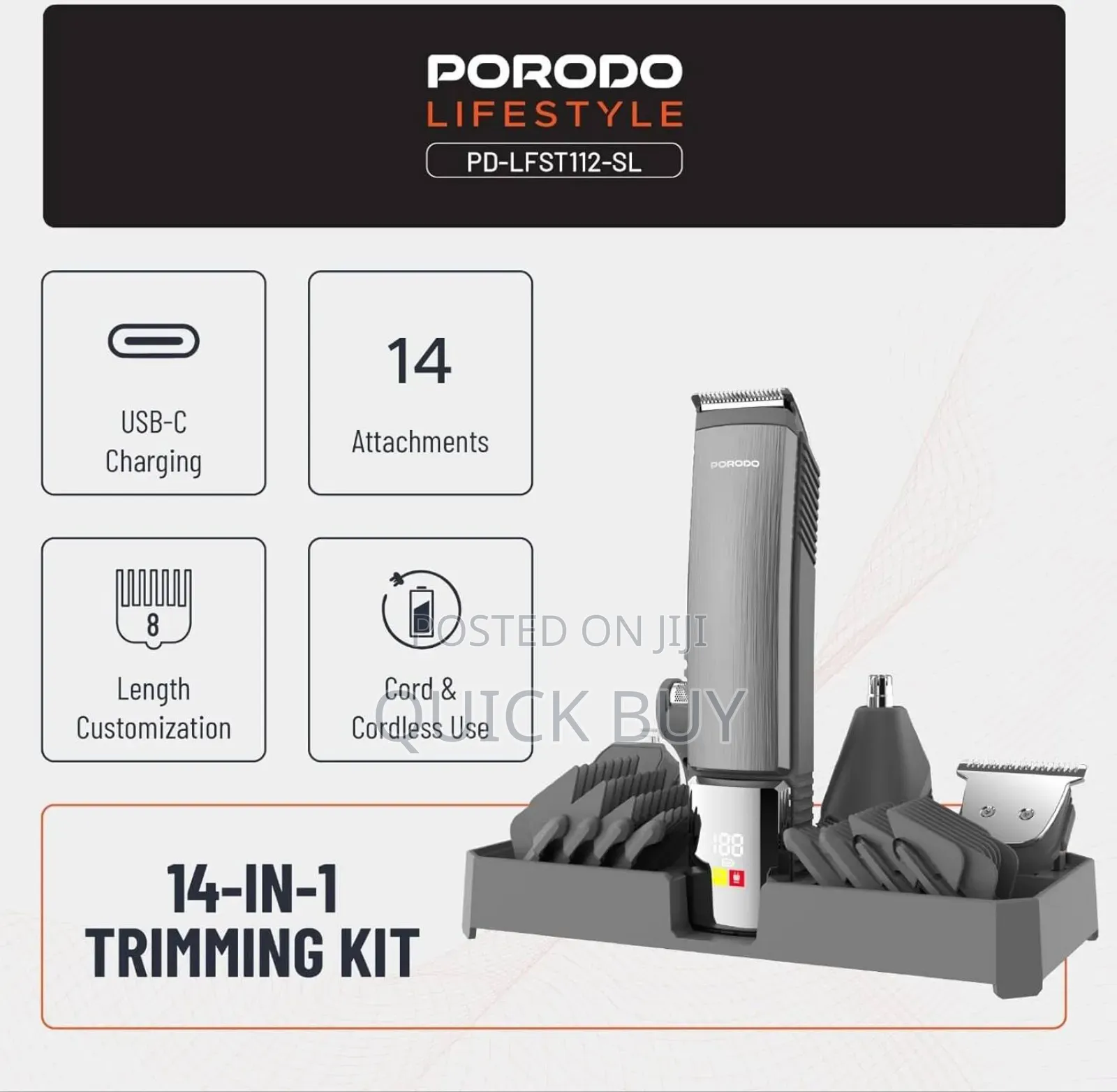 Porodo Lifestyle 14-in-1 Trimming K