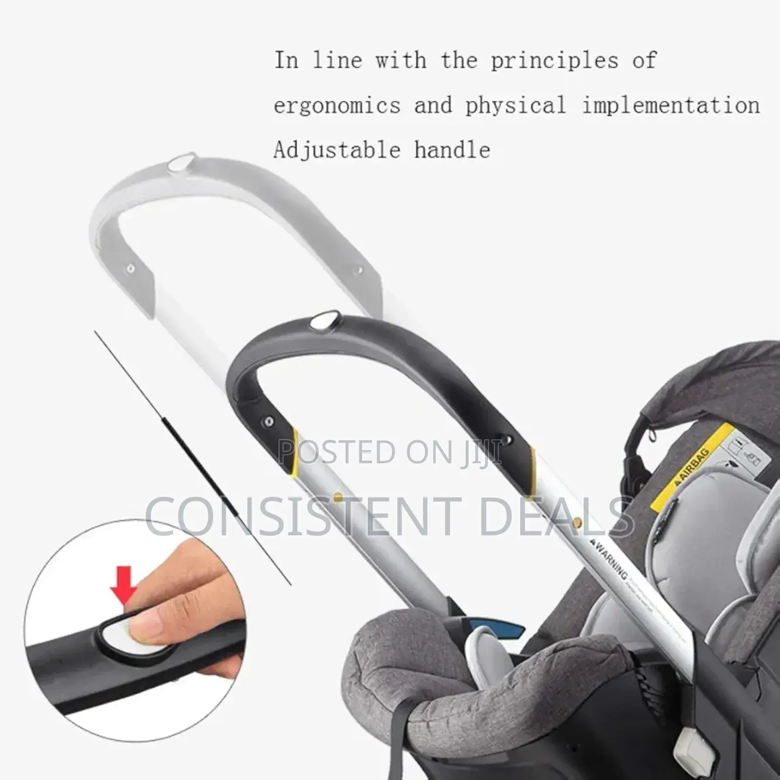 Baby Trolley 4-in-1 Car Seat Stroller Newborn Baby Carriage Basket