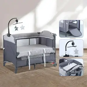Multifunctional Travel Crib, Portable Baby Bassinet Bedside Sleeper