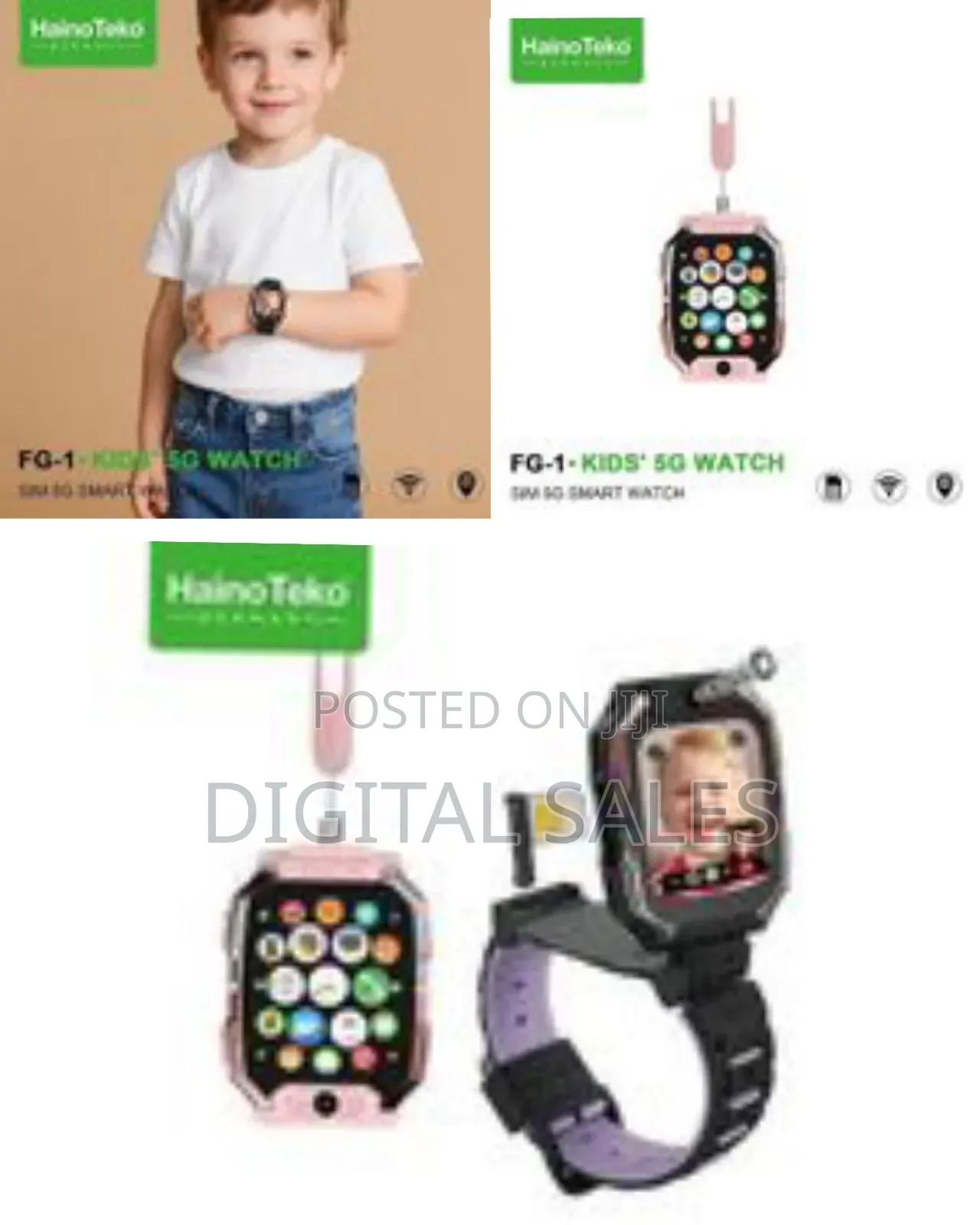 Haino Teko Hainoteko Fg-1 Kids' 5g Smart Watch With Sim Card