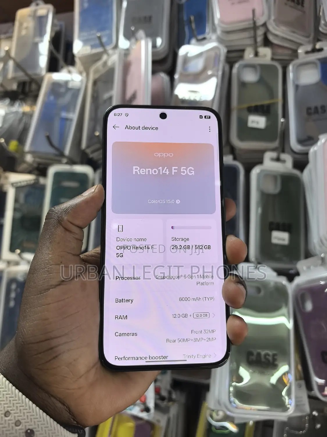 Oppo Reno14 F 512 GB Green