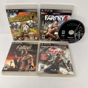 Sony Ps3 Slim Console Bundle W/ Dualshock 3 Controller Plus 15 Game