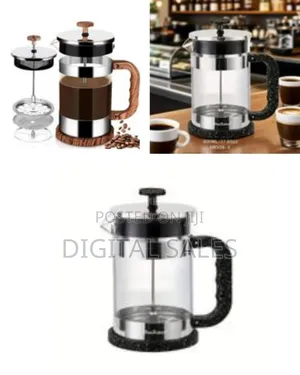 Haus Roland Glass Fench Press Coffee Maker With Stainless Steel
