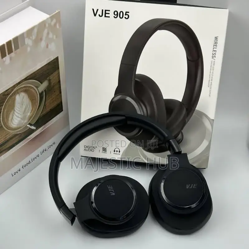 Vje 905 Bluetooth 5.4 Over-Ear Headphones – Hd Sound Wireless Headset