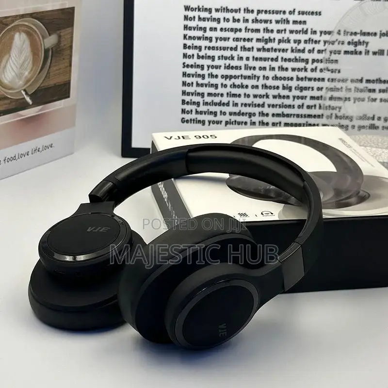 Vje 905 Bluetooth 5.4 Over-Ear Headphones – Hd Sound Wireless Headset