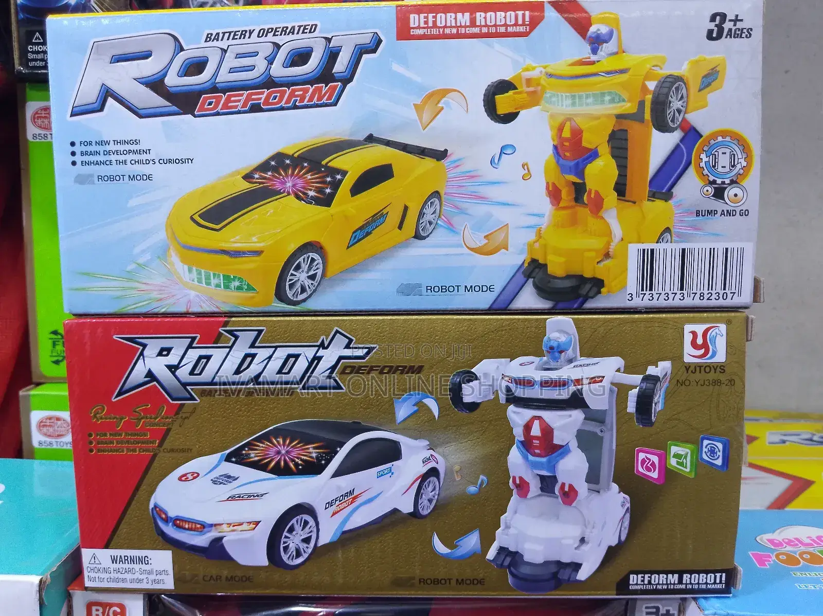 Transforming Robot Car Toy for Kids - Battery Operated