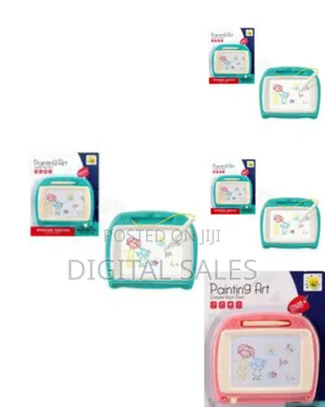 Large Magnetic Drawing Board - 4 Colors 16×13in Doodle Pad