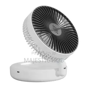 Portable Rechargeable Fan – 5000mah,4-Speed With Warm Night Light
