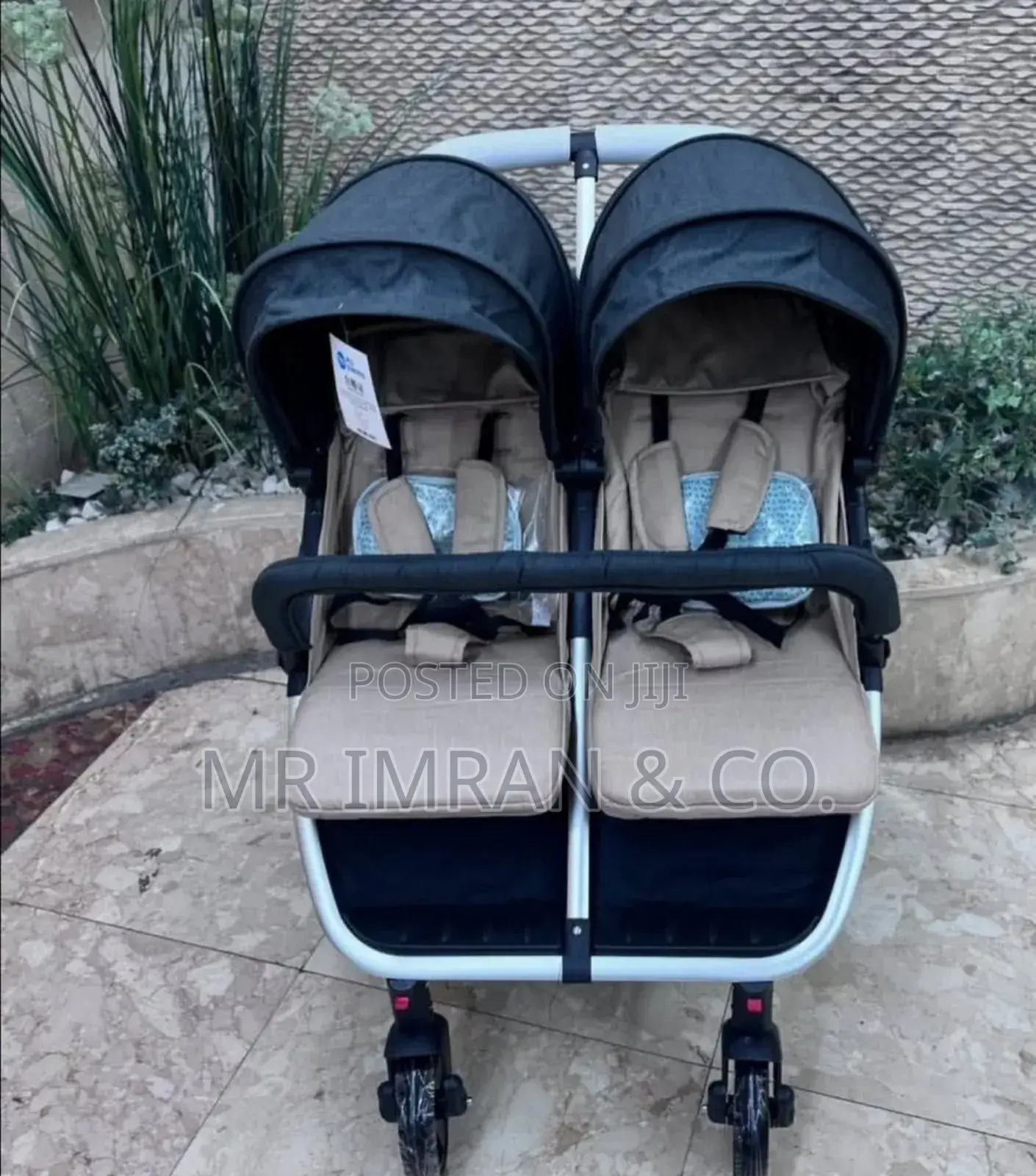 Side-by-Side Twin Baby Stroller