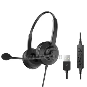 Usb Call Center Headset - Noise Cancelling Wired Headphones