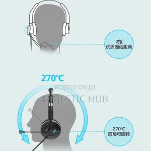 Usb Call Center Headset - Noise Cancelling Wired Headphones