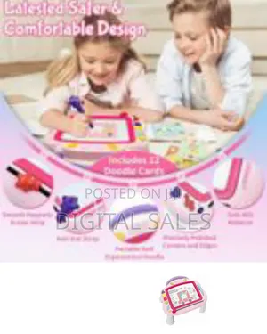 Magnetic Drawing Board, 3in1 Light Up Musical Doodle Board
