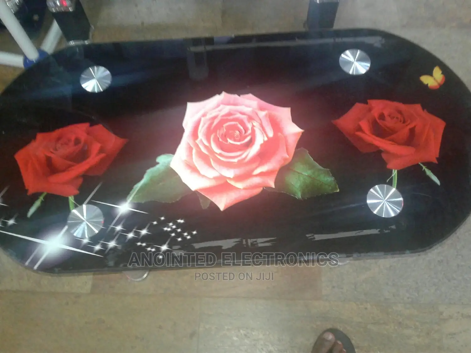 Glass Centre Table Black