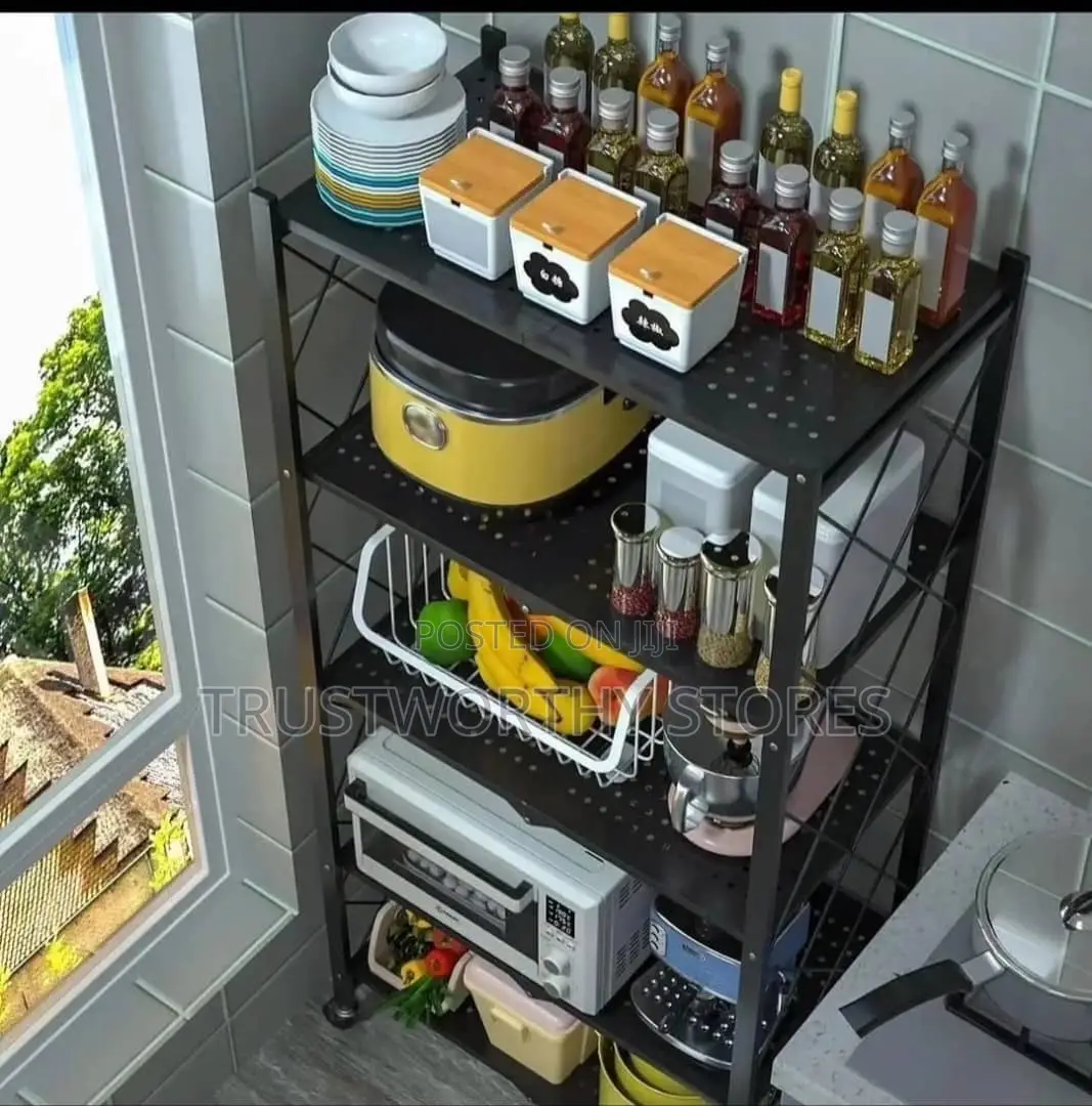 5layers Black Foldable Kitchen Organizer