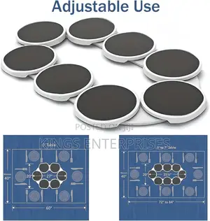 8pcs Rotating Dining Table Tray