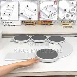 8pcs Rotating Dining Table Tray